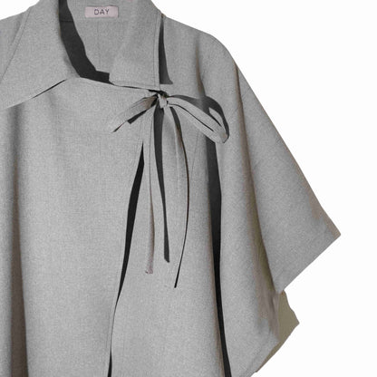 DAYCLOTH PORA OVERSIZED ASSYMETRIC VEST GREY