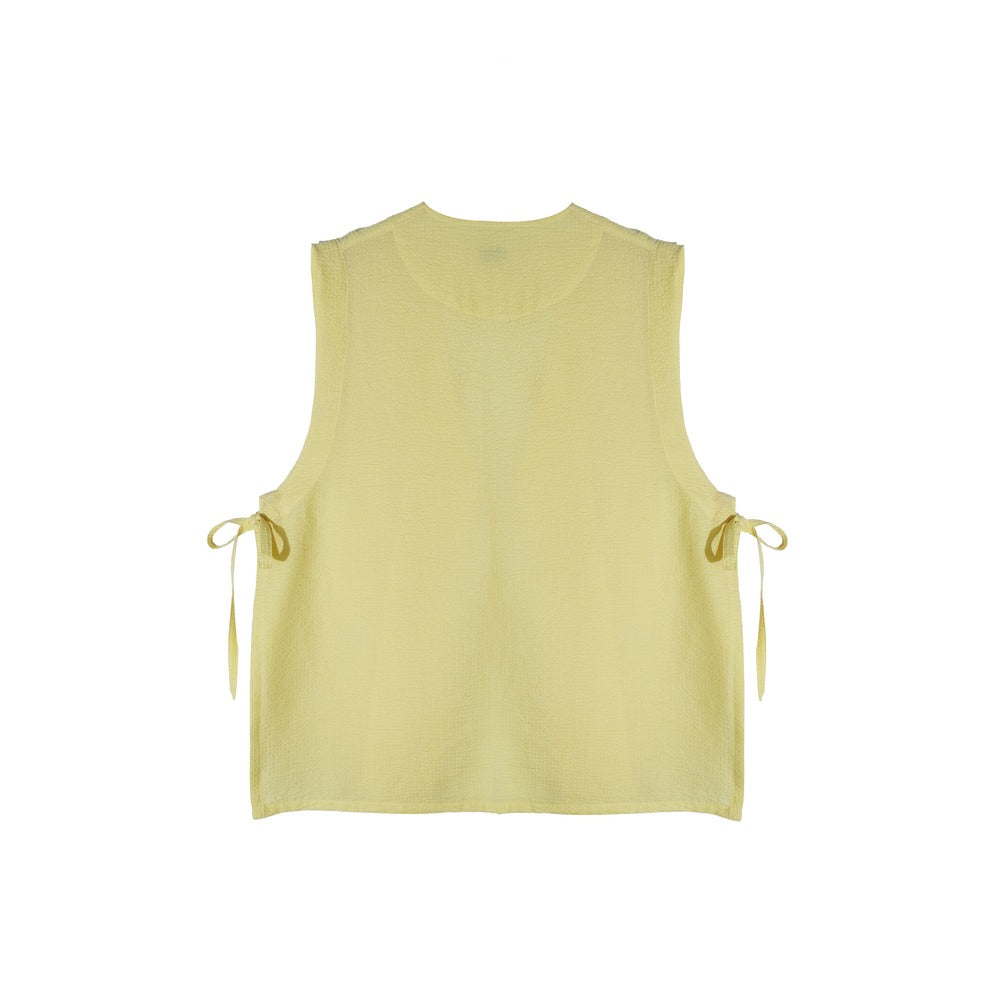 DAYCLOTH SEA VEST TEXTURED BUTTER YELLOW