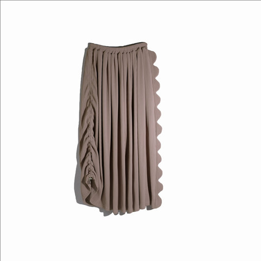 RASHAWL SHONAI DRAWSTRING SCALLOP SKIRT