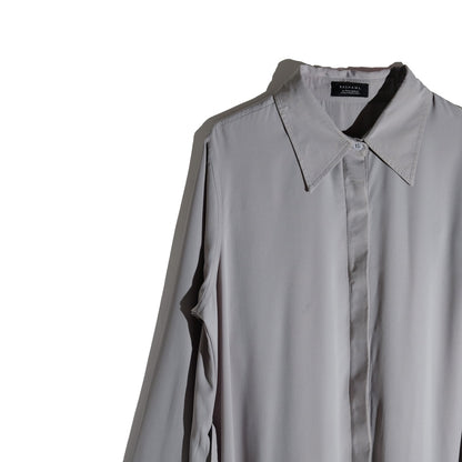 RASHAWL OMONO SHIRT DRESS BACK PLEATS