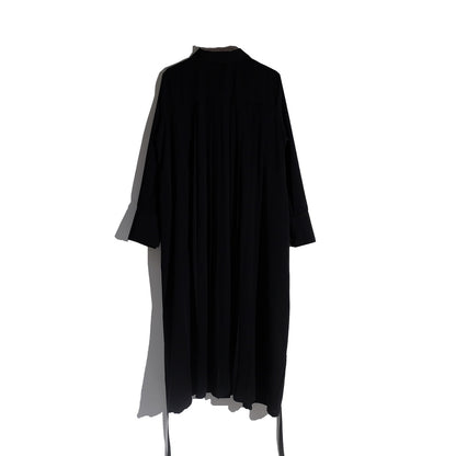 RASHAWL OMONO SHIRT DRESS BACK PLEATS