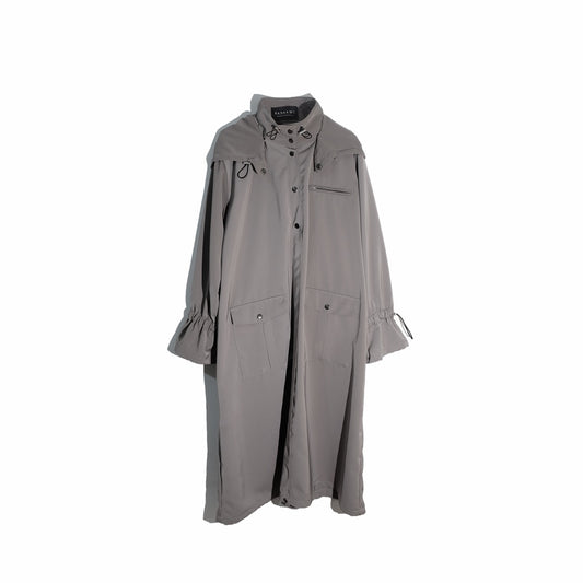 RASHAWL KUROBE LONG JACKET WITH HOODIE