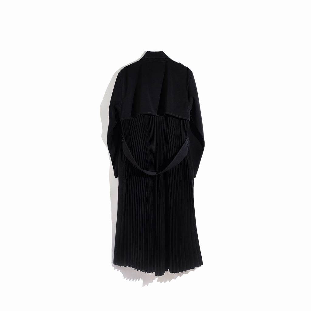 RASHAWL MATSUURA TRENCH COAT BACK PLEATS