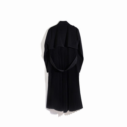 RASHAWL MATSUURA TRENCH COAT BACK PLEATS