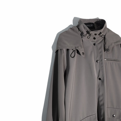 RASHAWL KUROBE LONG JACKET WITH HOODIE