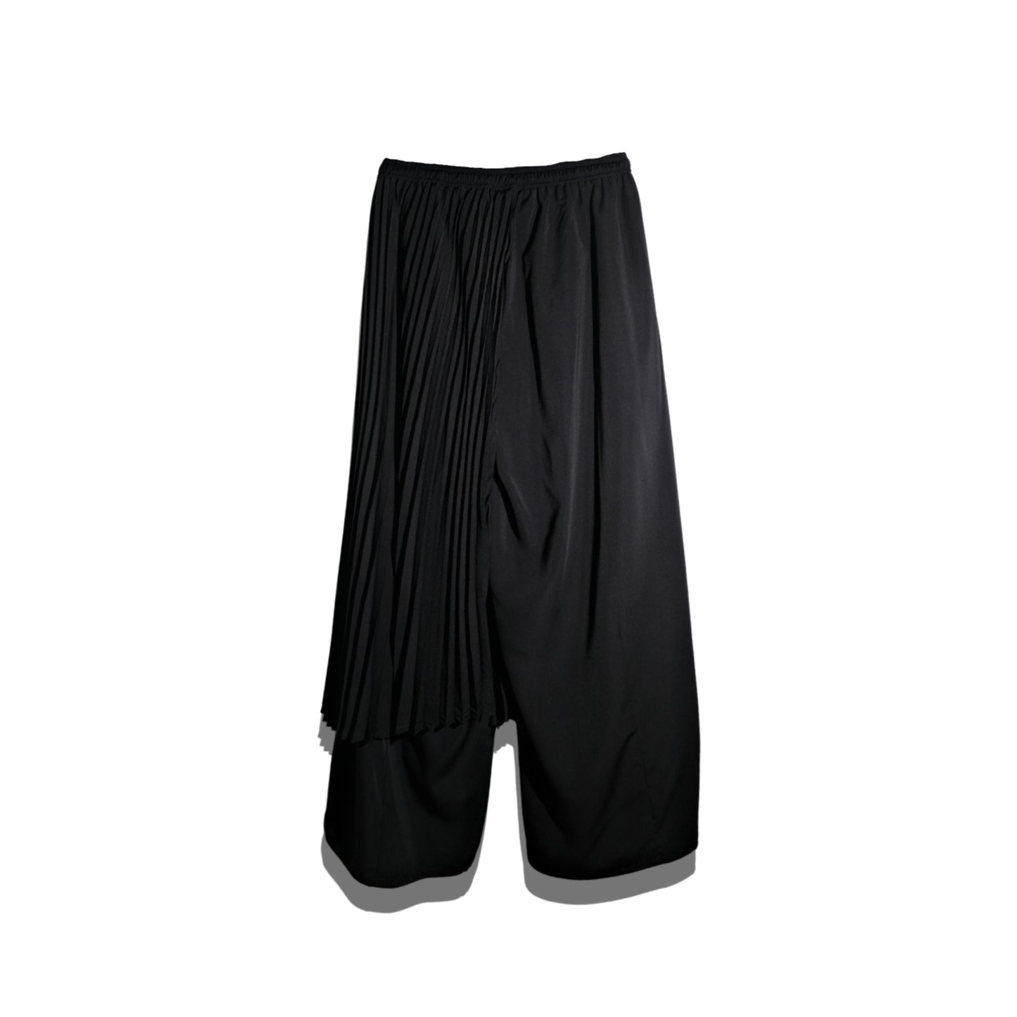 RASHAWL BUNDLING 3 (SHINMACHI PLEATED BARREL PANTS BLACK DAN DIANTHA VEST BLACK)