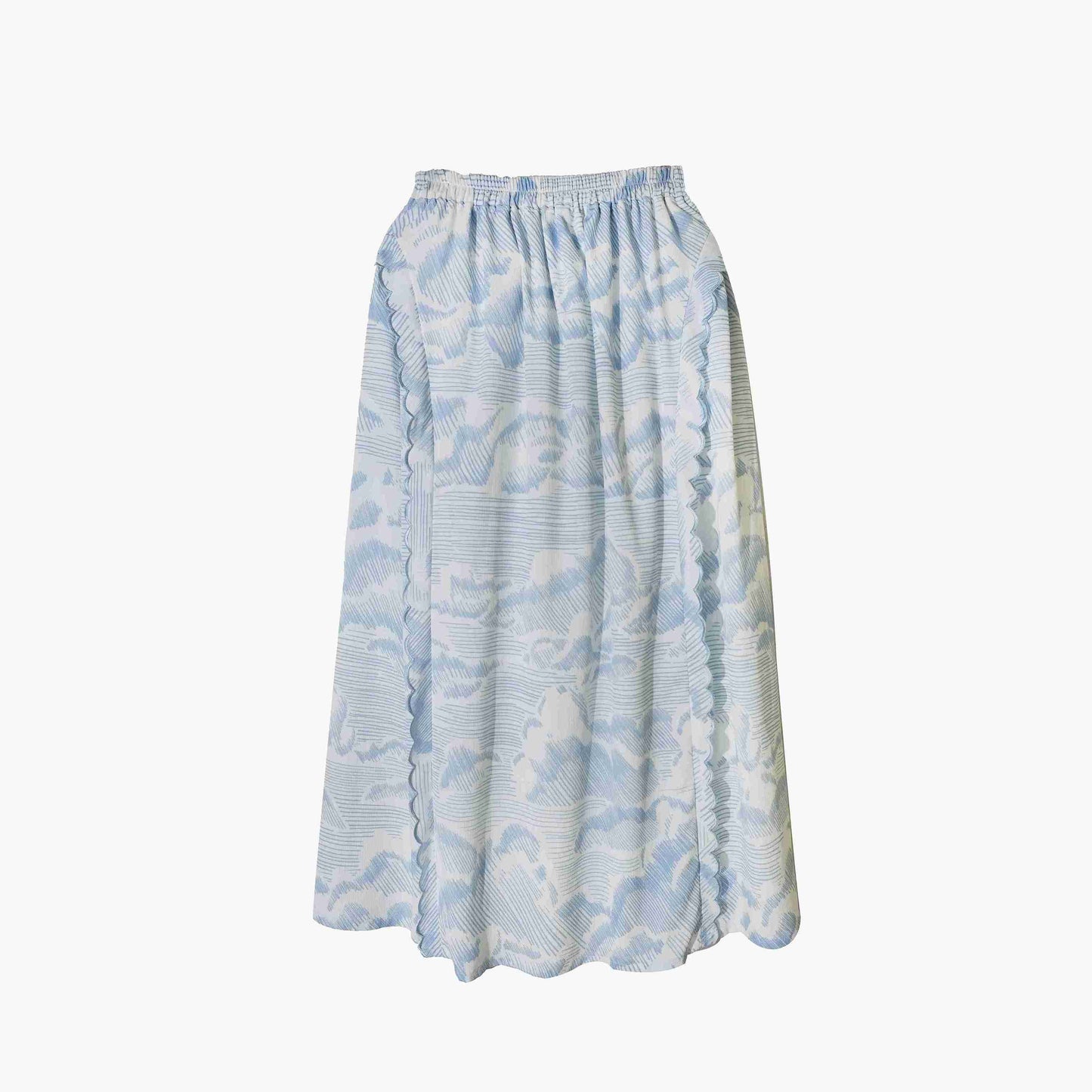 DAYCLOTH SKY SCALLOP SKIRT