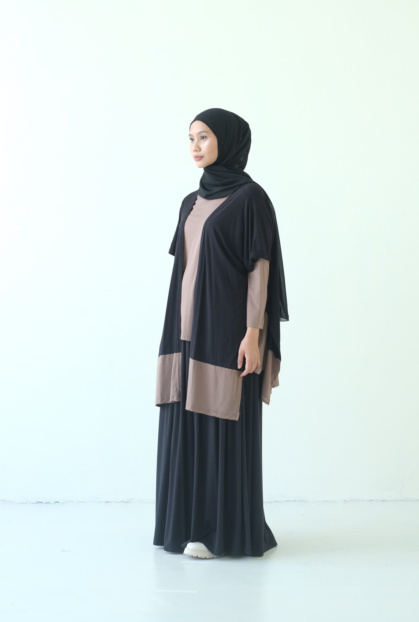 RASHAWL VEST CASMERE TWOTONE