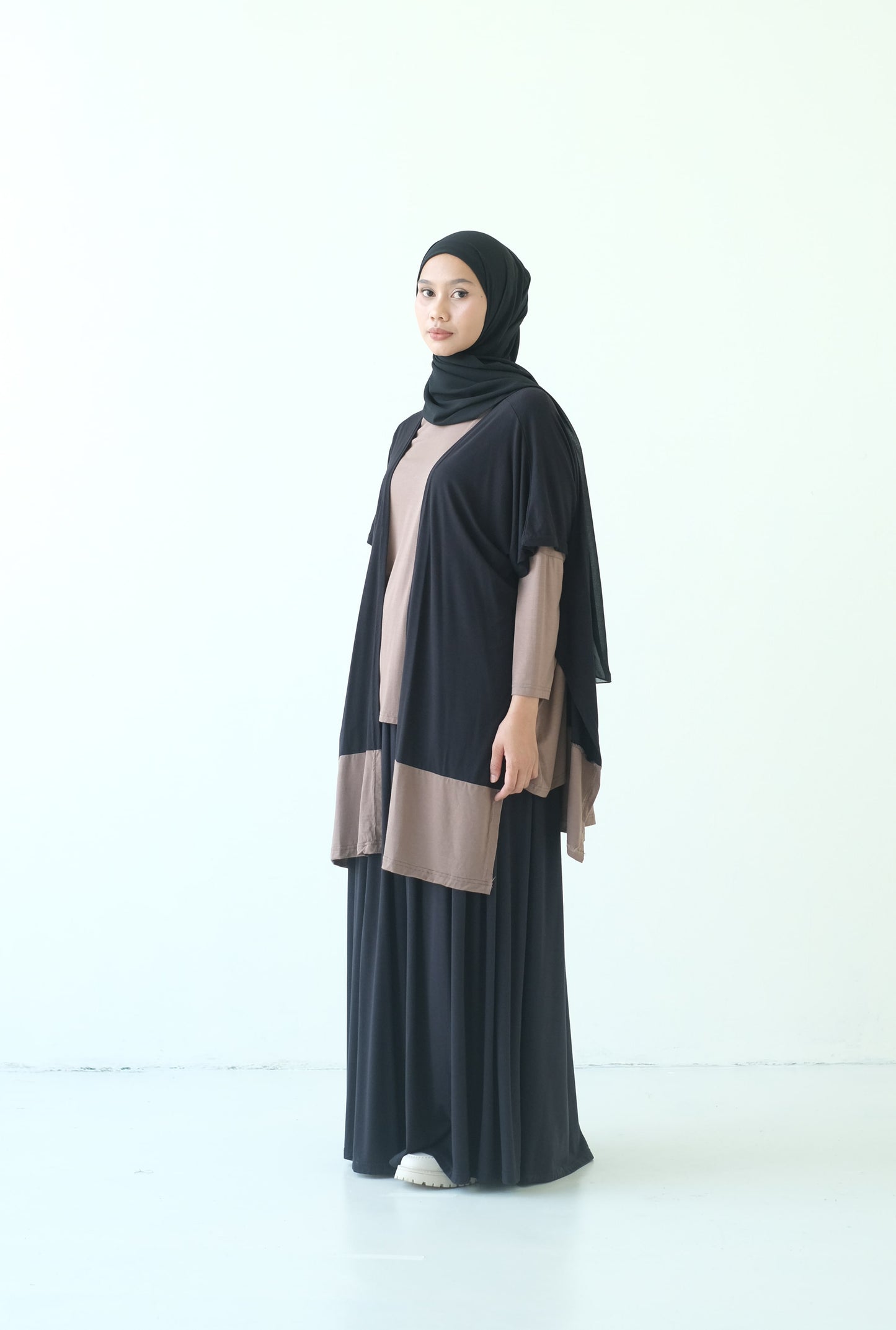 RASHAWL VEST CASMERE TWOTONE