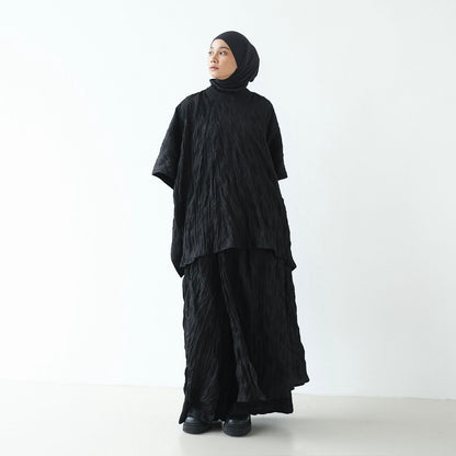 EARLY BIRD PRE ORDER RASHAWL NYMP LAYERED PANTS BLACK