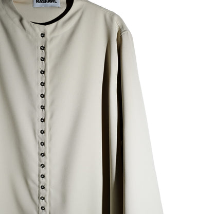 PRE ORDER RASHAWL TANGER BUTTON LONG MIDI DRESS